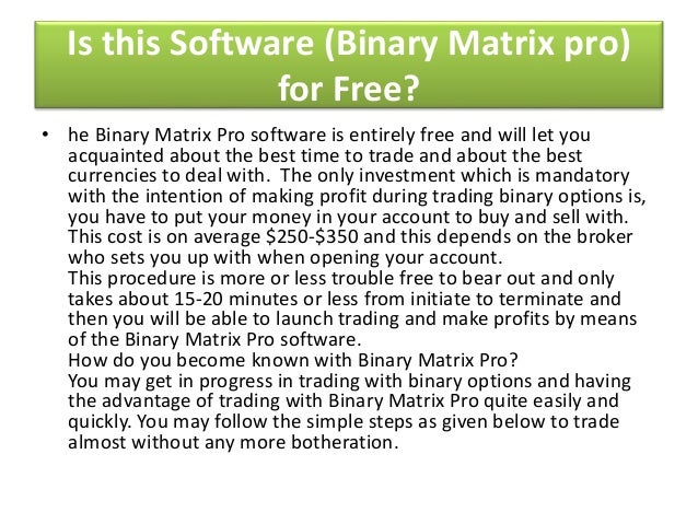 advisor free binary options trading signals software